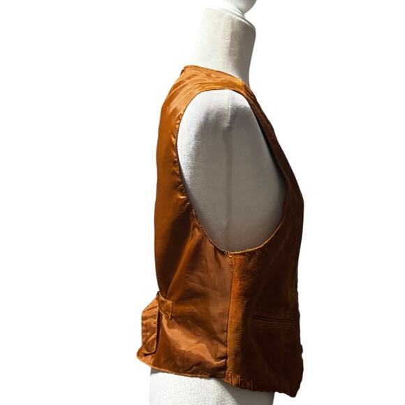 Rafael Suede Vest Rust Brown (Size M) Western Style Boho - Picture 4 of 5
